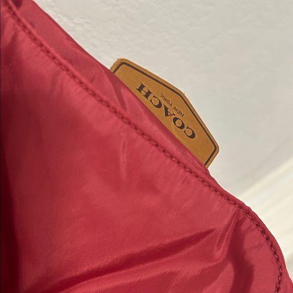 Coach Vibrant Red Satin Outerwear - Picture 3 of 3